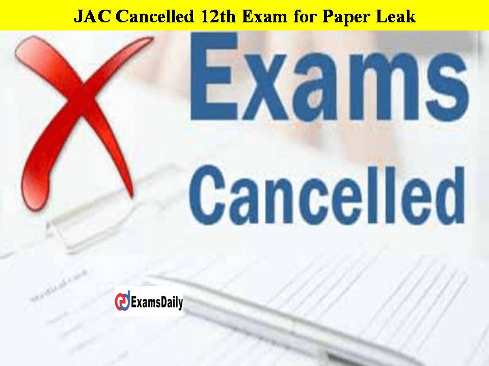 JAC Cancelled 12th Exam for Paper Leak!! Students Want the Re-exam!!