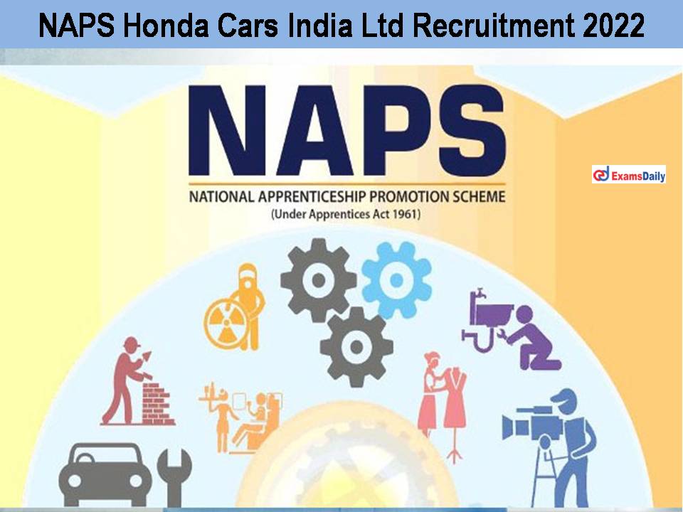 NAPS Honda Cars India Ltd Recruitment 2022