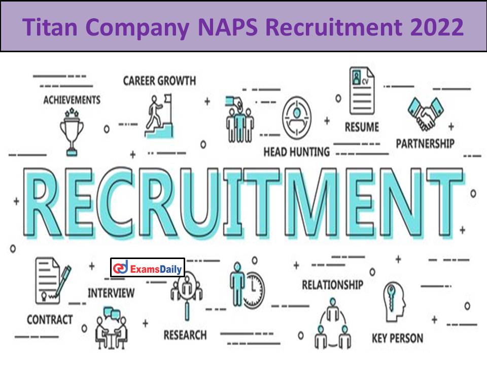 Titan Company NAPS Recruitment 2022