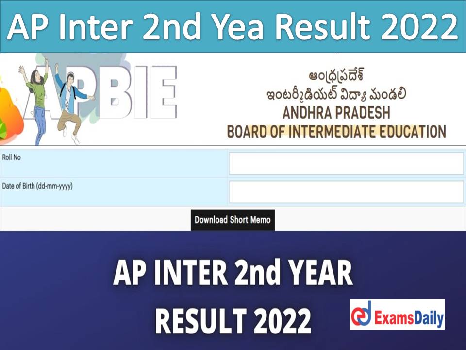 AP Inter 2nd Year Results 2022 Manabadi Link – Download BIEAP Intermediate Second Year Marks for Name Wise Search!!!