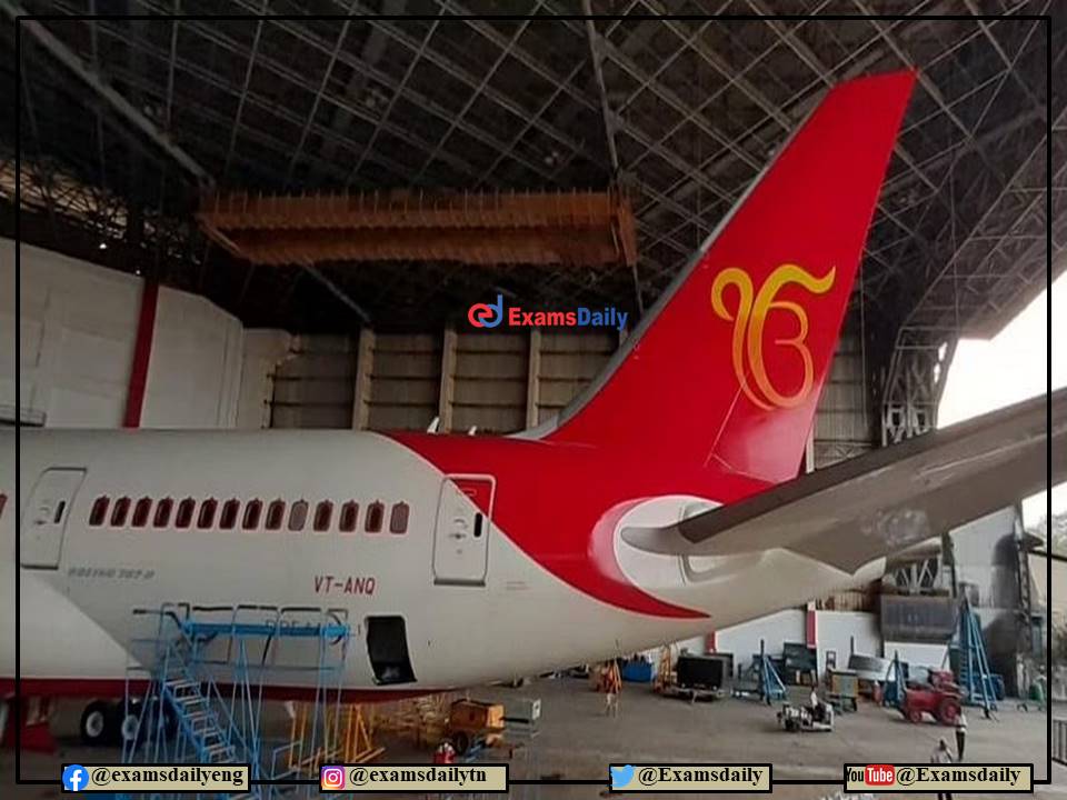 Air India Recruitment 2022 OUT – 10+2 Pass Candidates are Eligible - Apply Online!!!
