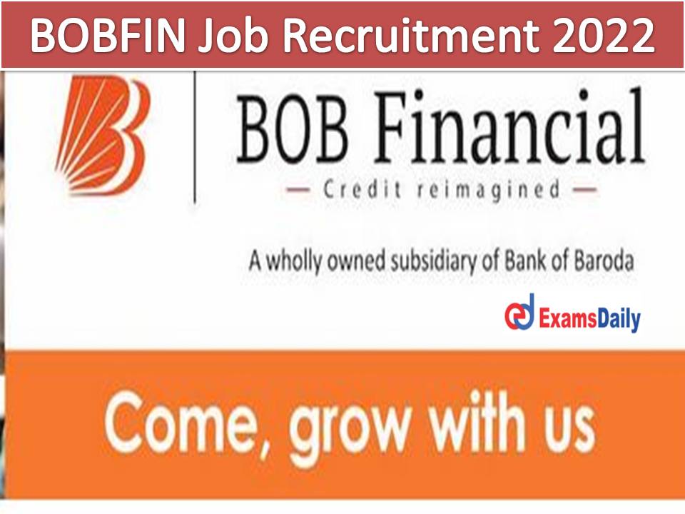 BOBFIN Job Recruitment 2022 Out - Excellent Communication Needed Precedence For Graduates!!!