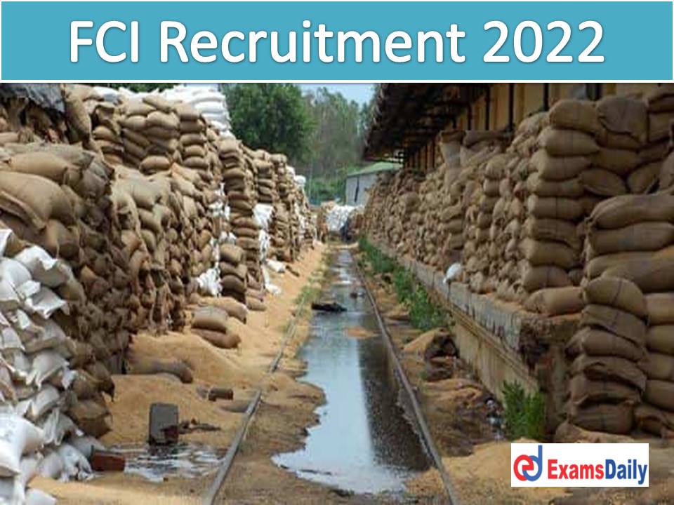 FCI Recruitment 2022 Uploaded by NAPS – Vacancy Matched for SSLC 10th Graders Start Your Career Here!!!