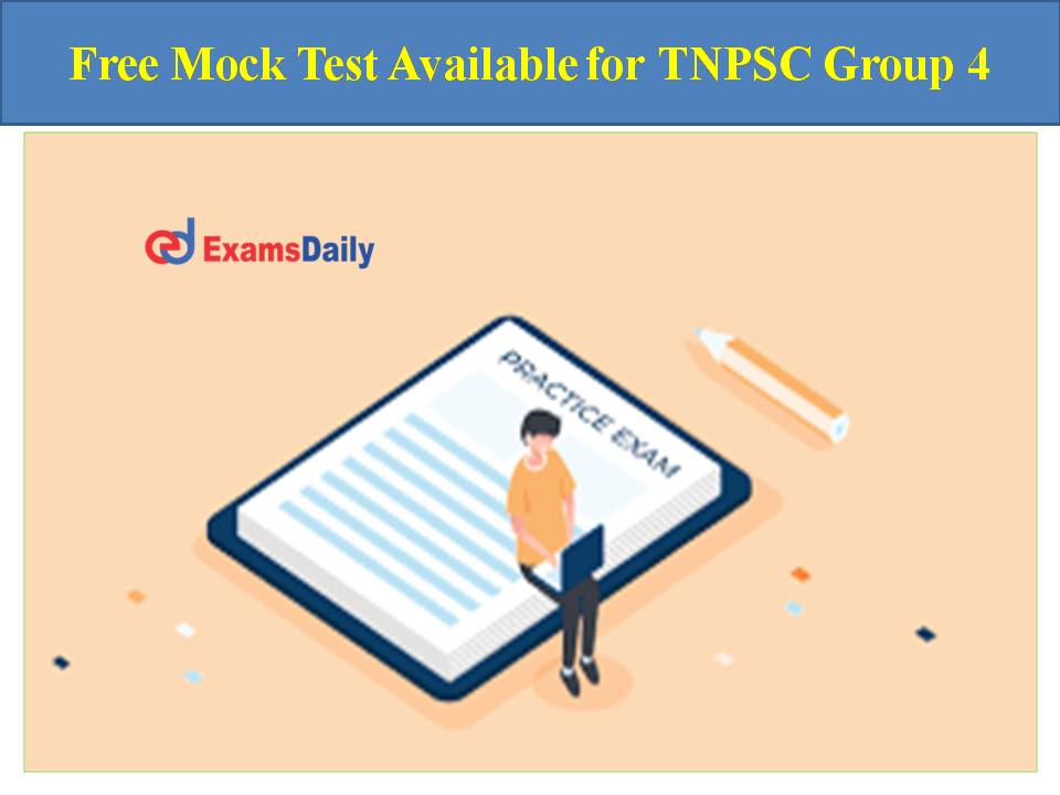 Free Mock Test Available for TNPSC Group 4