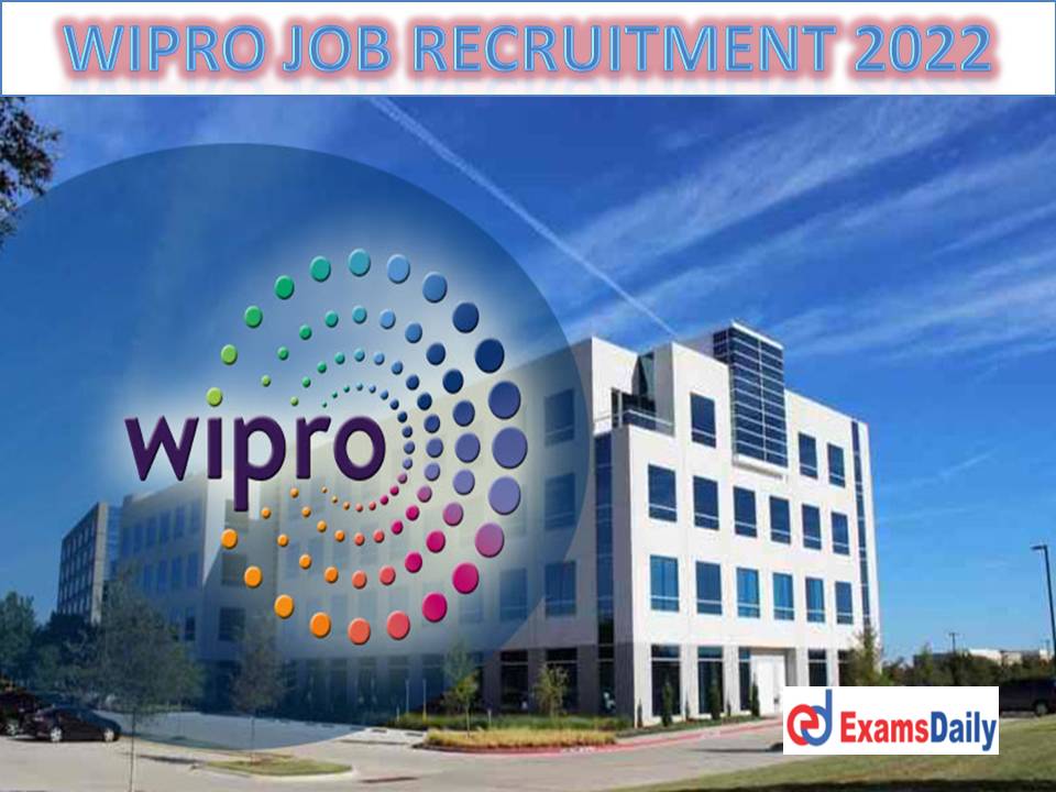 Golden Job Opportunity @ WIPRO … Min Qualification Required Submit Your CV Resume Fast!!!