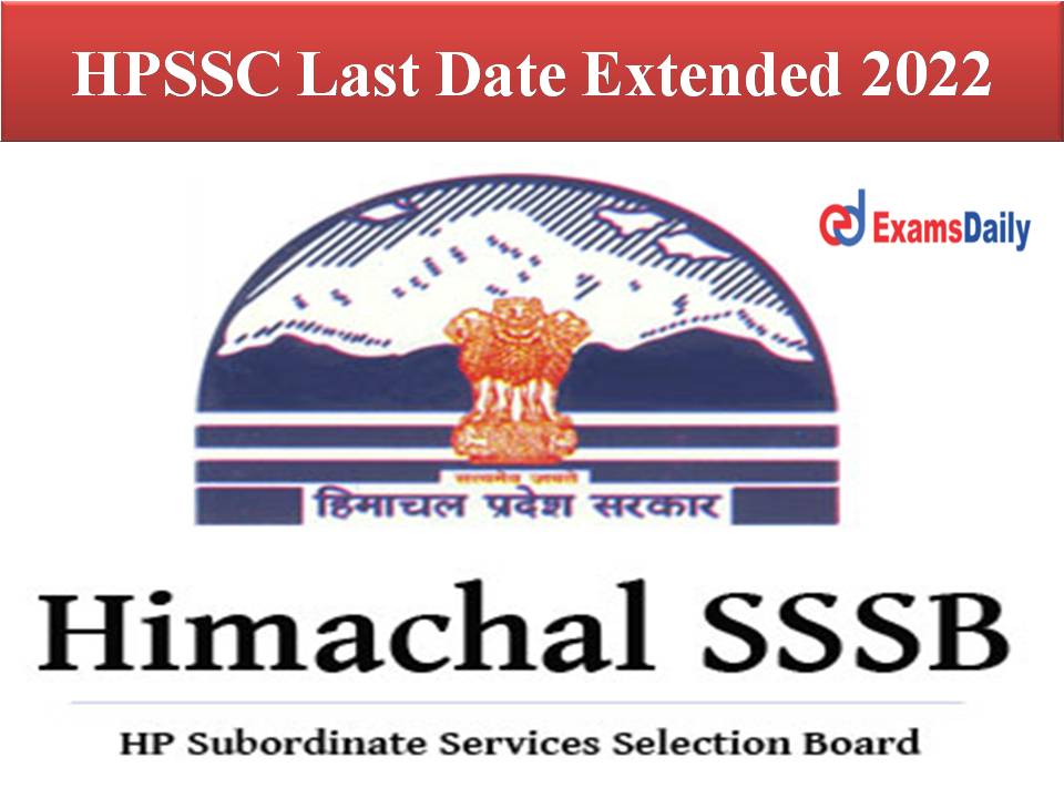 HPSSC Last Date Extended 2022 (1)