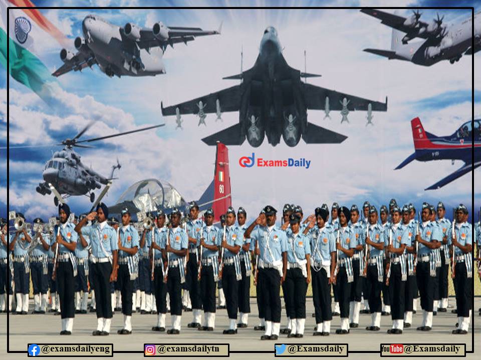Indian Air Force Agniveer Vayu Intake 01 2022 Notification OUT – Class 10 to Diploma Candidates are Eligible!!!