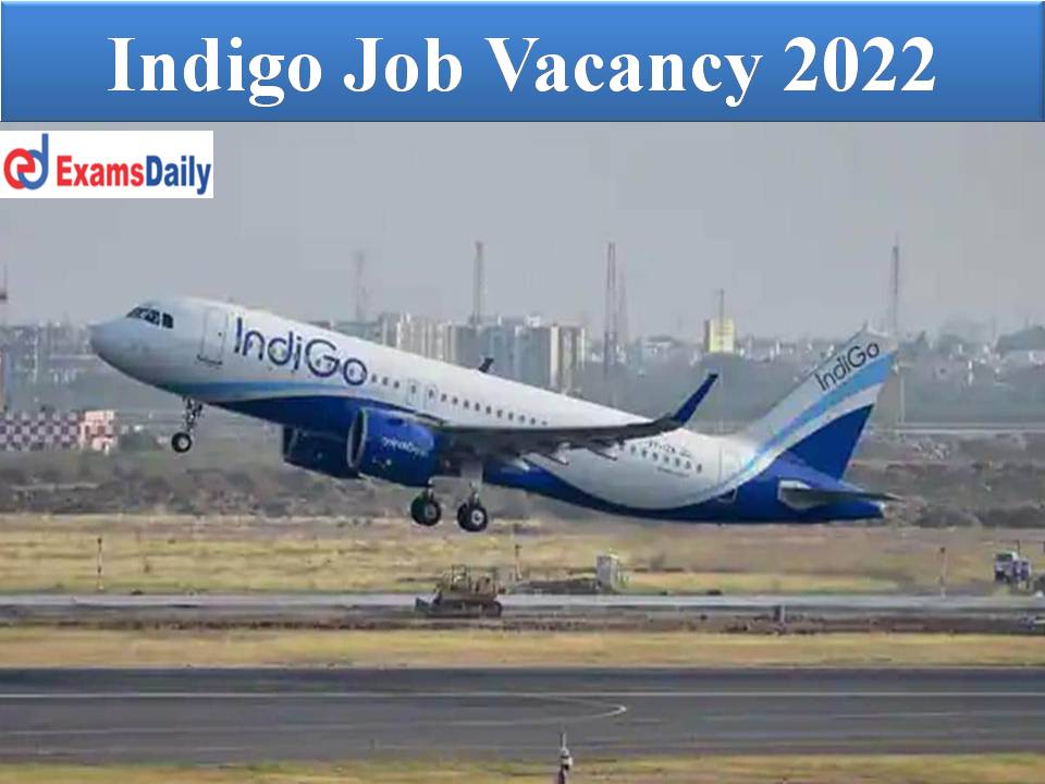 Indigo Job Vacancy 2022