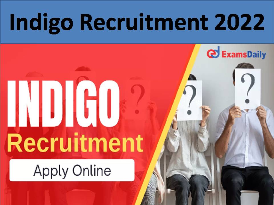 Indigo Recruitment 2022 .)