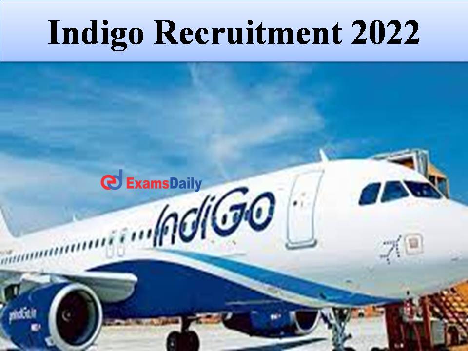 Indigo Recruitment 2022 Out