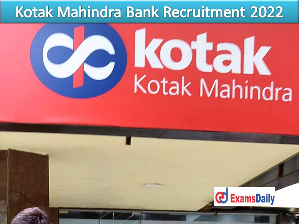 Job Promises in Kotak Bank Excellent Writing Skills Peoples will Nominate Here!!!
