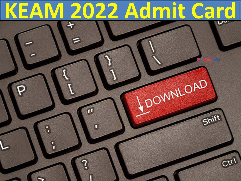 KEAM 2022 Admit Card