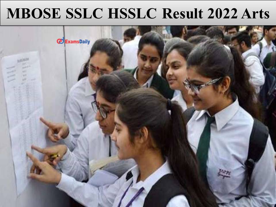 MBOSE SSLC HSSLC Result 2022