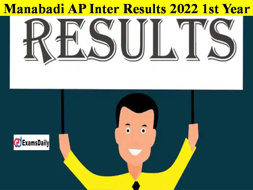 Manabadi AP Inter Results 2022 1st Year Release Today- Name Wise-Link, Check Online!!