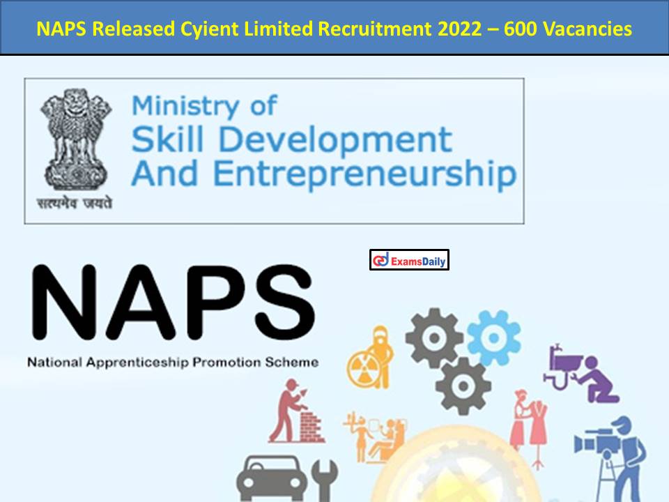 NAPS Released Cyient Limited Recruitment 2022 – 600 Vacancies