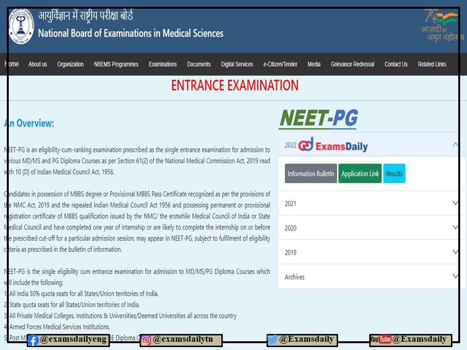 NEET PG Counselling Schedule 2022 Download MD and MS Seats in India!!!