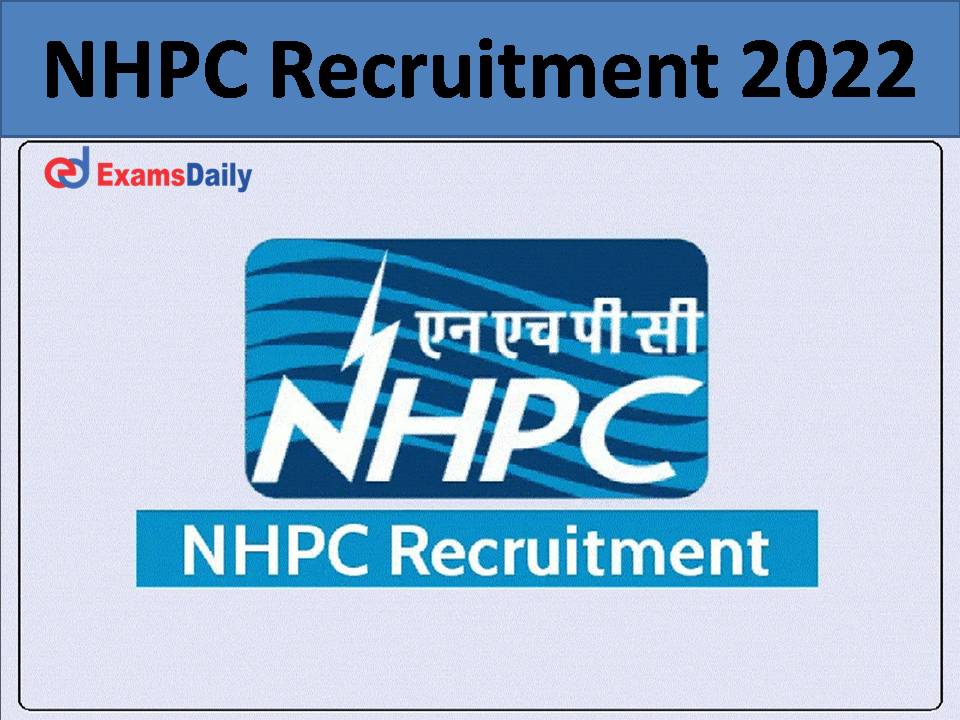 NHPC Recruitment 2022