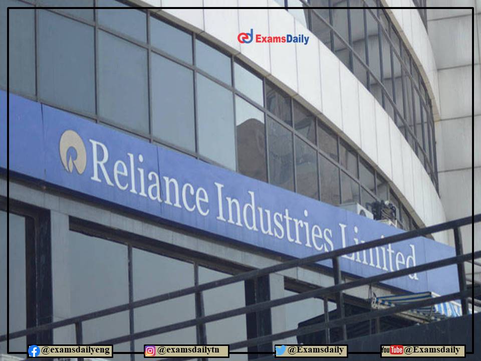 Reliance JIO Recruitment 2022 – For 10+2 Diploma Candidates - Apply Online!!!