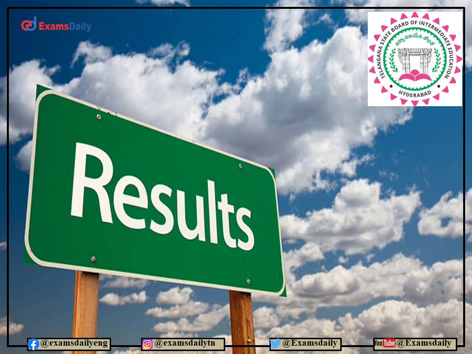 TS Inter 2nd year Results 2022 Manabadi Today – Direct link Available Here!!!