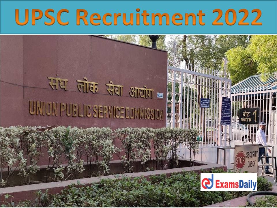 UPSC Searching Budding Energetic Degree Holders … You’ve Got Monthly Package up to 10th CPC!!!