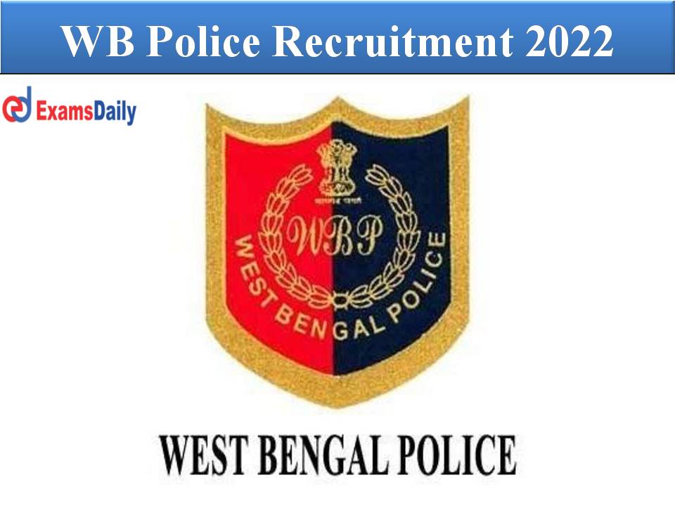 WB Police Recruitment 2022