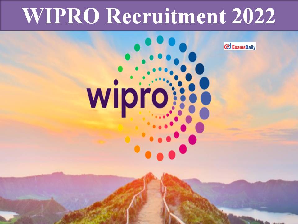 WIPRO Recruitment 2022