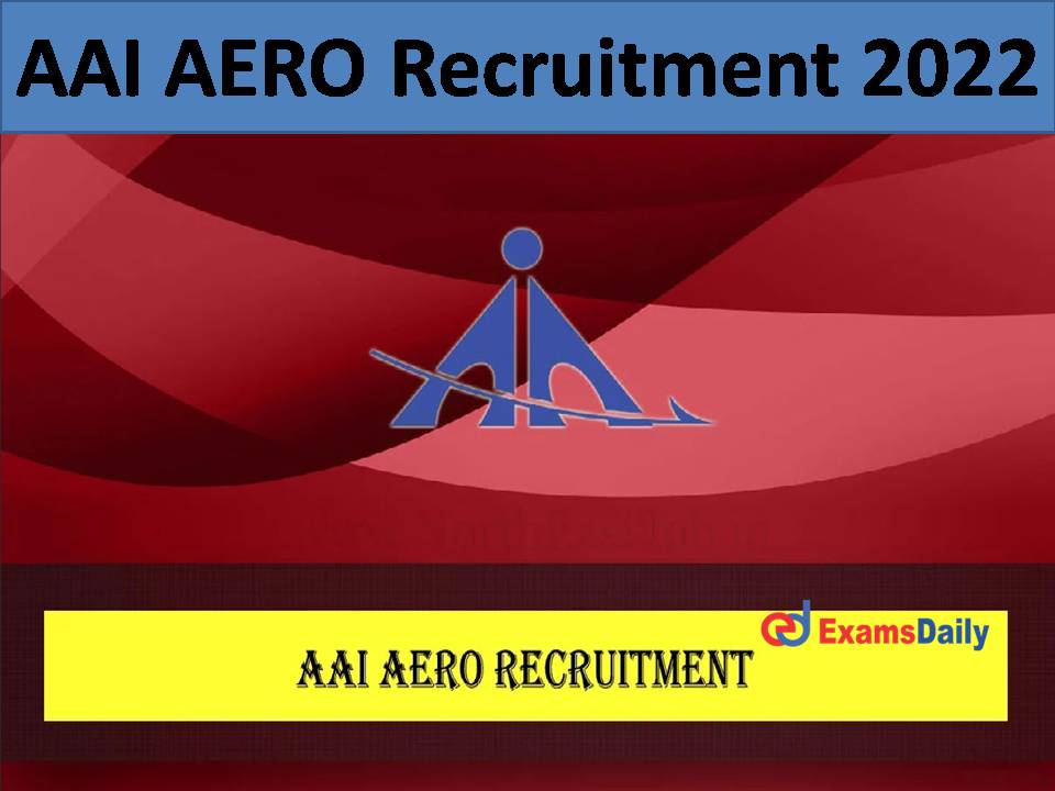 Opportunity to Join AAI AERO – Salary Upto Rs. 1, 10,000 per month |Get Online Registration Link Here!!!
