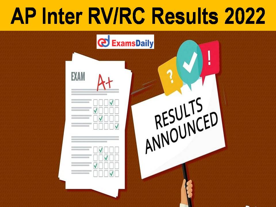 AP Inter Rv RC Results 2022