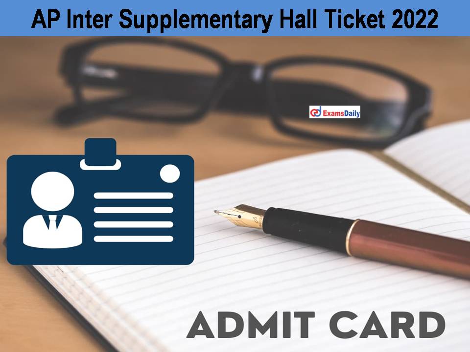 AP Inter Supplementary Hall Ticket 2022