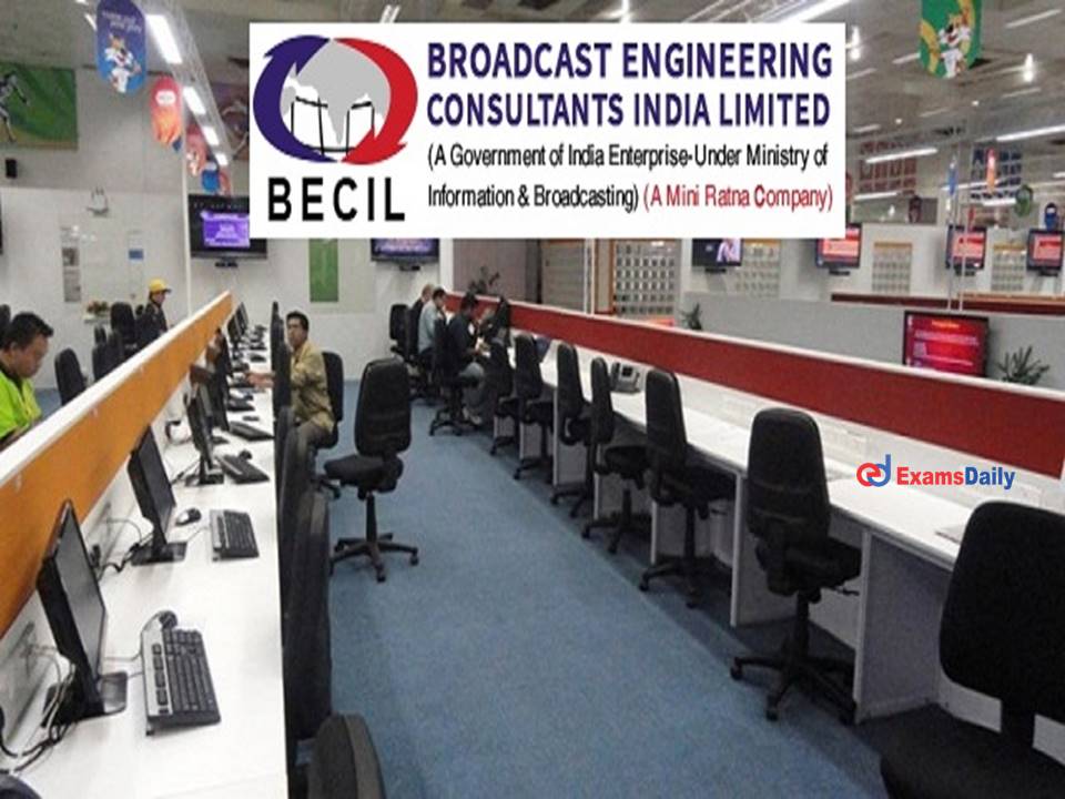 BECIL Recruitment 2022 Last Date Extended - Chance for Graduates to Get Salary in Lakhs!!!