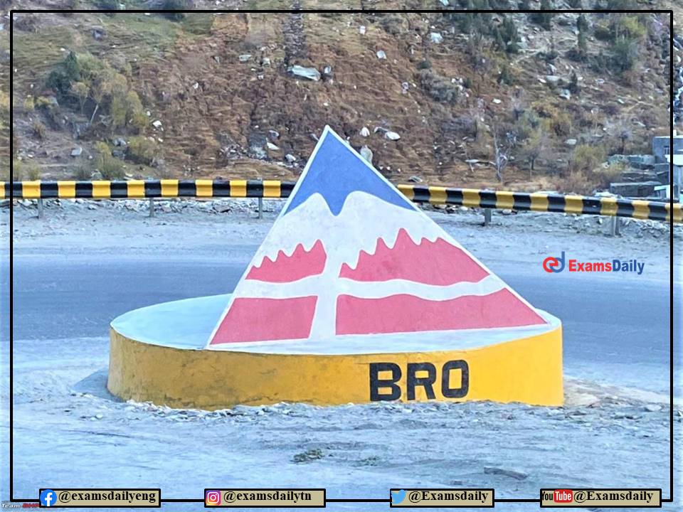 BRO Recruitment 2022 OUT – 850+ Vacancies - Download Notification and Details Here!!!