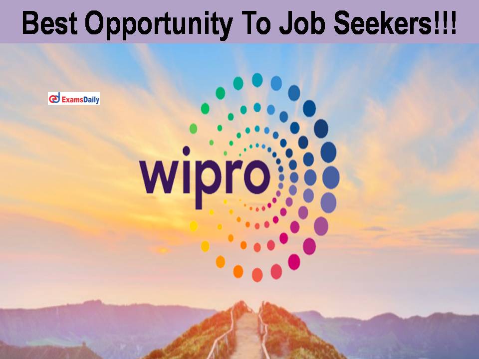 Best Opportunity To Job Seekers!!!