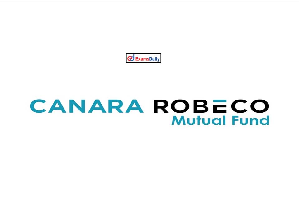 Canara Robeco MF Job Vacancy 2022
