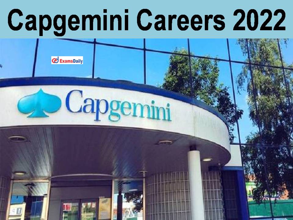 Capgemini Careers 2022