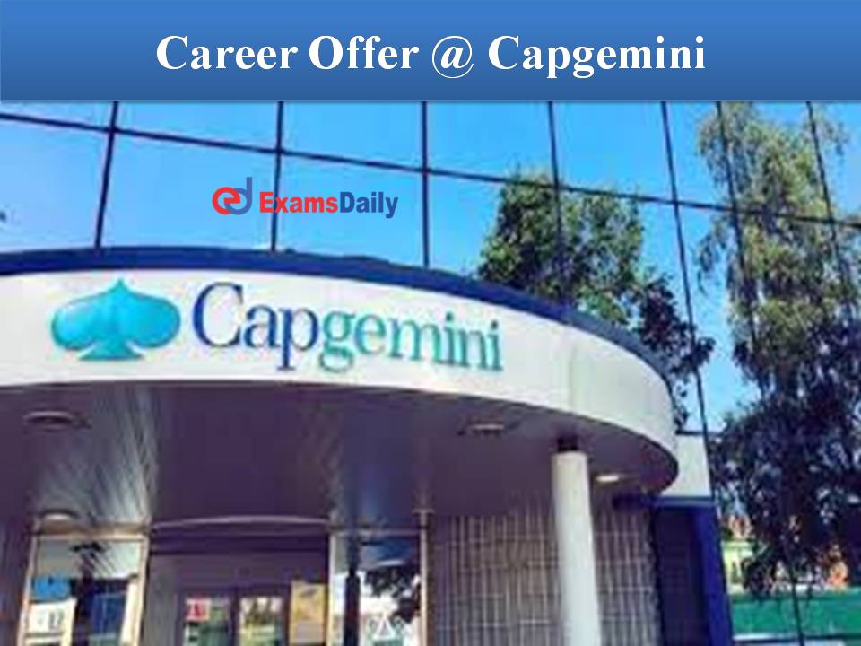 Career Offer @ Capgemini