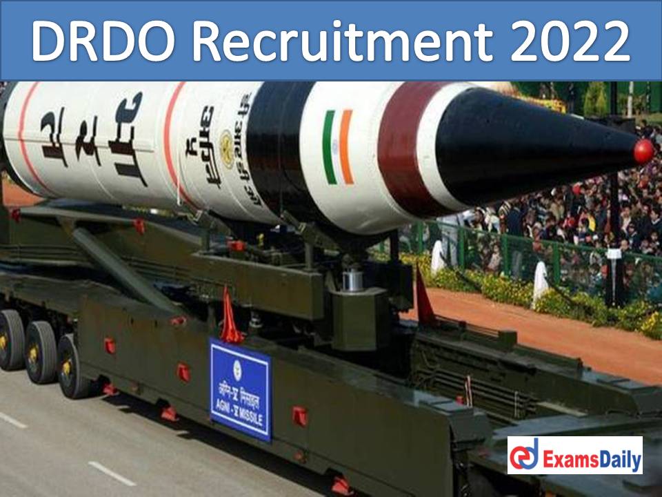 DRDO DIBER Recruitment 2022 Out - Fellowship Emolument up to Rs.54, 000 PM Procedure for Interview Here!!!