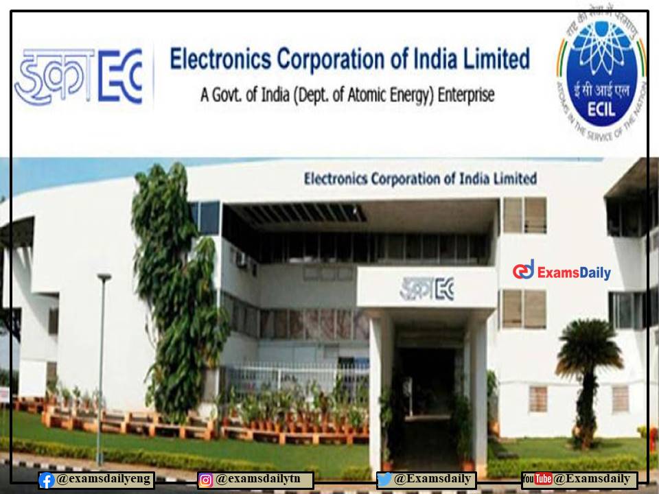 ECIL Recruitment 2022 - Change of Venue for Personal Interview!!! Download Details Here!!!