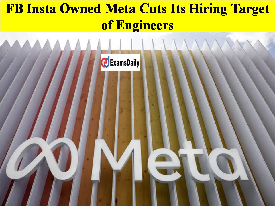 FB Insta Owned Meta Cuts Its Hiring Target of Engineers!! (1)