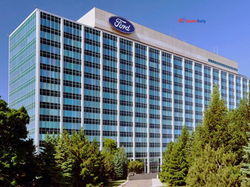 Ford India Job Notification 2022 Out