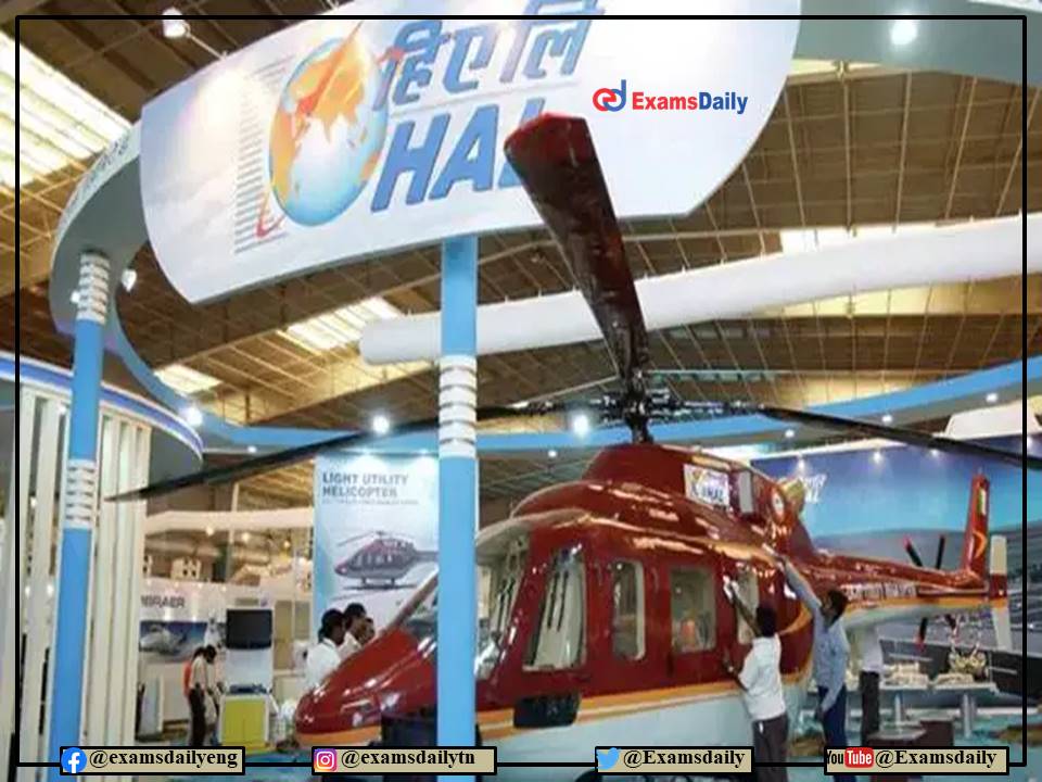 HAL Apprentice Recruitment 2022 OUT – For Diploma Candidates - Apply Online!!!
