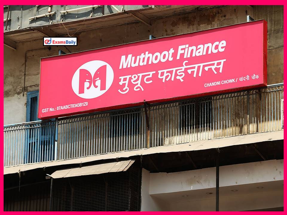 Hiring for Branch Head by Muthoot Finance Ltd at Sehore Branch!!