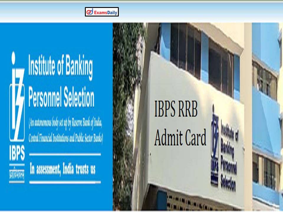 IBPS RRB Clerk Prelims Exam Date 2022