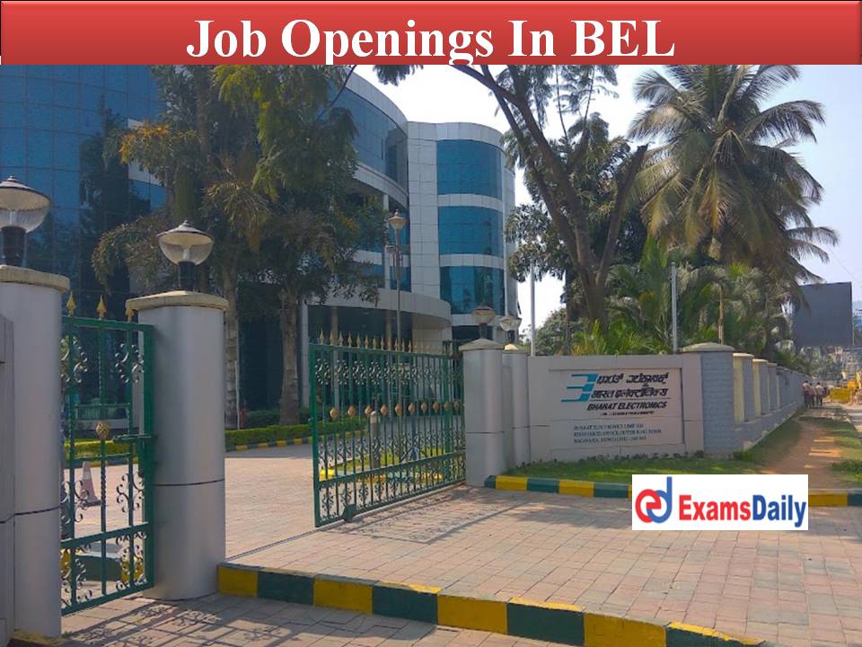 Job Openings In BEL