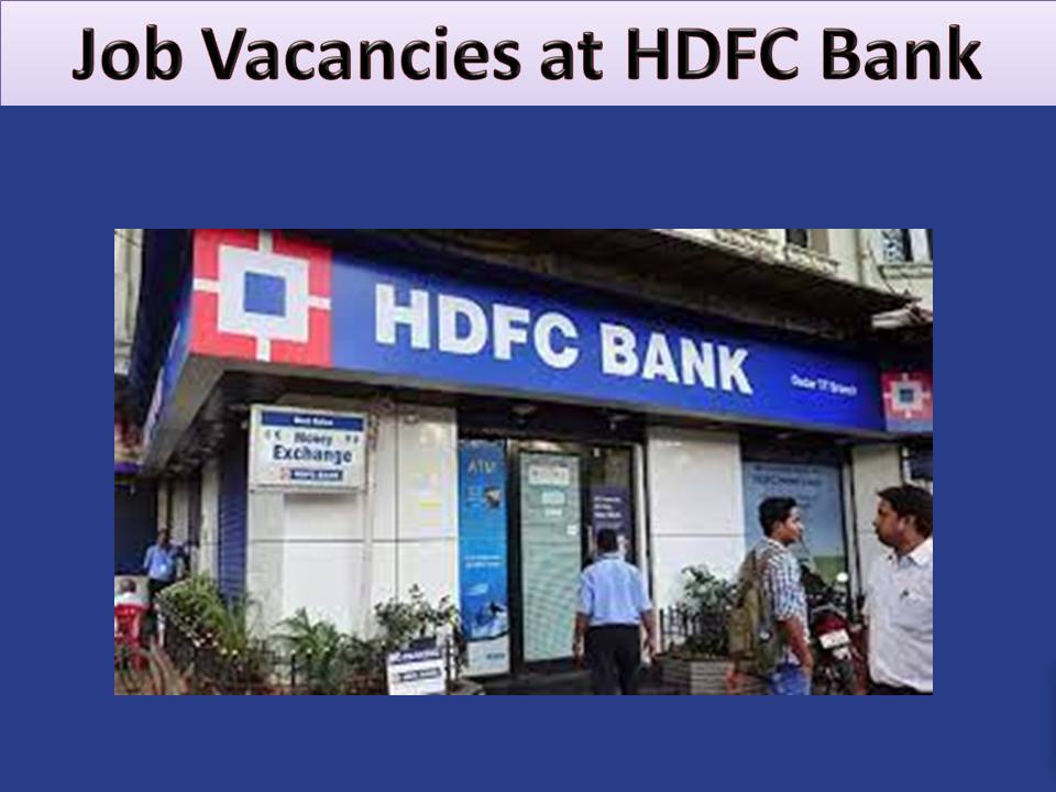 Job Vacancies at HDFC Bank