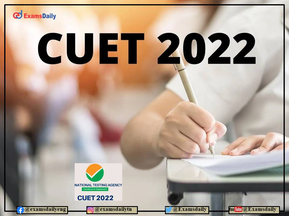 NTA CUET UG Admit card 2022– Download Exam Date and Pattern Here!!!
