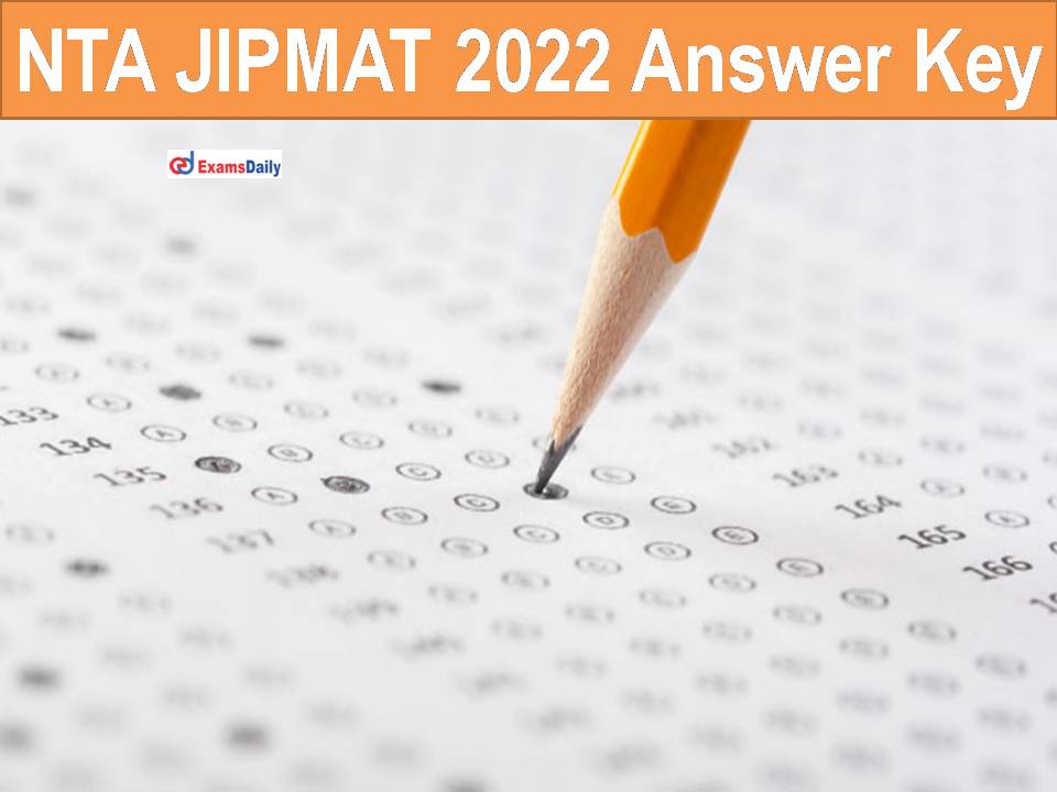 NTA JIPMAT 2022 Answer Key