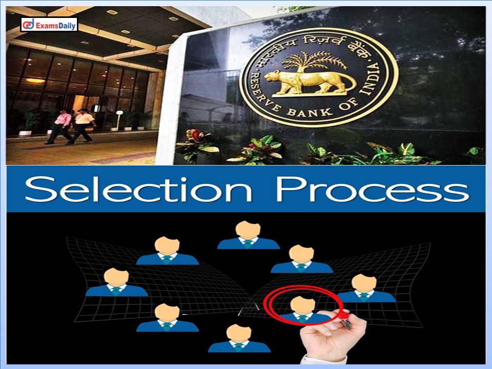 RBI Recruitment 2022 Selection Procedure Given in Detail