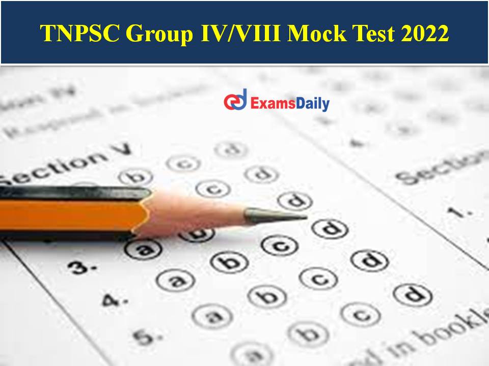 TNPSC Group Mock Test 2022