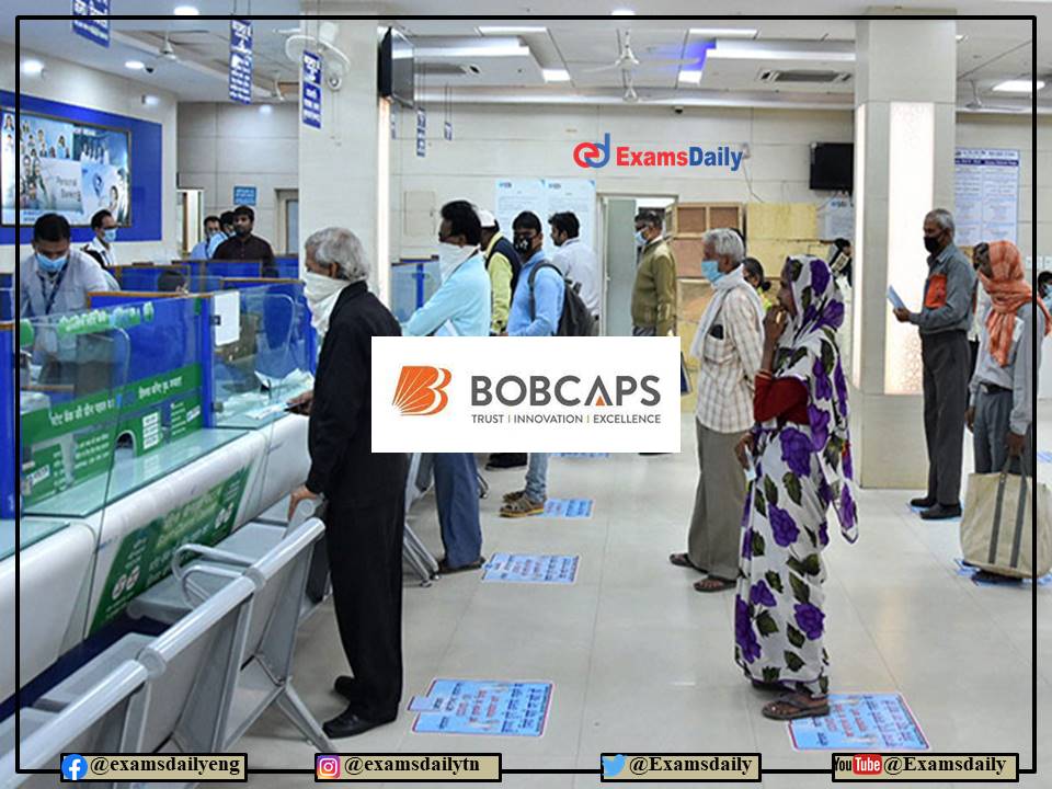 BOBCAPS Recruitment 2022 OUT – Min Graduation Needed - 08 Days to Expire!!!