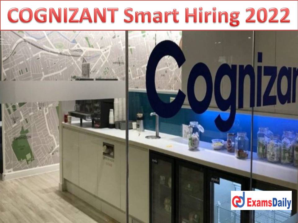 COGNIZANT Smart Hiring 2022 For Graduate Candidates Full Time Vacancies Available!!!